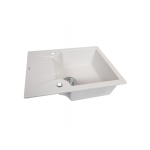Мойка кухонная гранитная PERFELLI FELICITA PGF 134-60 WHITE Мойка кухонная гранитная PERFELLI FELICITA PGF 134-60 WHITE