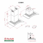Вытяжка декоративная со стеклянным куполом PERFELLI G 9841 I Вытяжка декоративная со стеклянным куполом PERFELLI G 9841 I