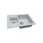 Мойка кухонная гранитная PERFELLI GRANZE PGG 506-67 WHITE