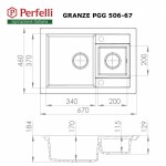 Мойка кухонная гранитная PERFELLI GRANZE PGG 506-67 LIGHT BEIGE Мойка кухонная гранитная PERFELLI GRANZE PGG 506-67 LIGHT BEIGE