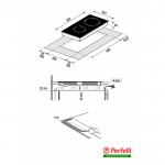 Поверхность индукционная Domino Perfelli HI 311 BL Поверхность индукционная Domino Perfelli HI 311 BL