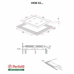 Поверхность газо-электрическая 3+1 Perfelli HKM 630 W Поверхность газо-электрическая 3+1 Perfelli HKM 630 W