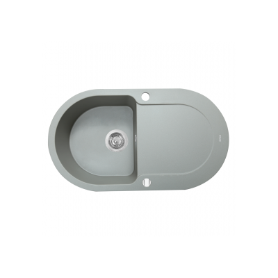 Мойка кухонная гранитная Perfelli IZETTA OGI 1141-78 GREY METALLIC Мойка кухонная гранитная Perfelli IZETTA OGI 1141-78 GREY METALLIC