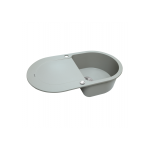 Мойка кухонная гранитная Perfelli IZETTA OGI 1141-78 GREY METALLIC Мойка кухонная гранитная Perfelli IZETTA OGI 1141-78 GREY METALLIC