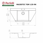 Мойка кухонная гранитная Perfelli MAJESTIC TGM 125-96 WHITE Мойка кухонная гранитная Perfelli MAJESTIC TGM 125-96 WHITE