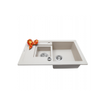 Мойка кухонная гранитная Perfelli PIERRA PGP 536-78 LIGHT BEIGE Мойка кухонная гранитная Perfelli PIERRA PGP 536-78 LIGHT BEIGE