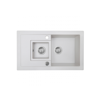Мойка кухонная гранитная Perfelli PIERRA PGP 536-78 WHITE Мойка кухонная гранитная Perfelli PIERRA PGP 536-78 WHITE