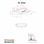 Вытяжка плоская Perfelli PL 6104 IS Вытяжка плоская Perfelli PL 6104 IS