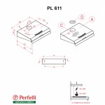Вытяжка плоская Perfelli PL 611 W Вытяжка плоская Perfelli PL 611 W