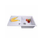 Мойка кухонная гранитная Perfelli RIVIERA PGR 114-86 WHITE Мойка кухонная гранитная Perfelli RIVIERA PGR 114-86 WHITE