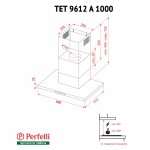 Вытяжка декоративная Т-образная Perfelli TET 9612 A 1000 BL LED Вытяжка декоративная Т-образная Perfelli TET 9612 A 1000 BL LED