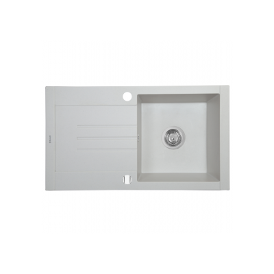 Мойка кухонная гранитная Perfelli TINETTO PGT 114-76 WHITE Мойка кухонная гранитная Perfelli TINETTO PGT 114-76 WHITE