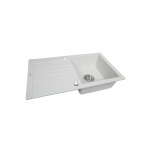Мойка кухонная гранитная Perfelli TINETTO PGT 114-76 WHITE Мойка кухонная гранитная Perfelli TINETTO PGT 114-76 WHITE