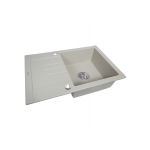 Мойка кухонная гранитная Perfelli TINO PGT 134-66 LIGHT BEIGE