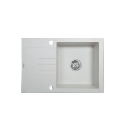 Мойка кухонная гранитная Perfelli TINO PGT 134-66 WHITE