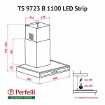 Вытяжка декоративная Т-образная Perfelli TS 9723 B 1100 I/BL LED Strip Вытяжка декоративная Т-образная Perfelli TS 9723 B 1100 I/BL LED Strip