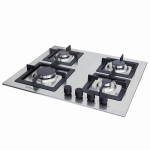 Поверхность газовая на металле Perfelli HGM 6430 INOX SLIM LINE Поверхность газовая на металле Perfelli HGM 6430 INOX SLIM LINE