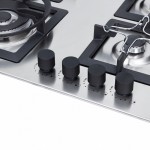 Поверхность газовая на металле Perfelli HGM 6440 INOX SLIM LINE Поверхность газовая на металле Perfelli HGM 6440 INOX SLIM LINE