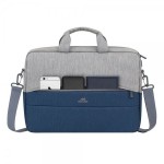 Сумка для ноутбука 15.6", колекція "Prater", сіро-синя RIVACASE 7532 (Grey/Dark blue) Сумка для ноутбука 15.6", колекція "Prater", сіро-синя RIVACASE 7532 (Grey/Dark blue)