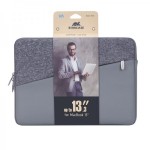 Чохол для ноутбука 13.3" для MacBook Pro та Ultrabook, сiрий RIVACASE 7903 (Grey) Чохол для ноутбука 13.3" для MacBook Pro та Ultrabook, сiрий RIVACASE 7903 (Grey)
