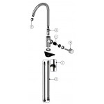 Смеситель для кухонной мойки GENEBRE FRT65401 TAU-401 Смеситель для кухонной мойки GENEBRE FRT65401 TAU-401