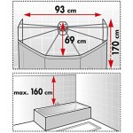 Шторка с карнизом для ванной Spirella Ombrella 10.04441 Шторка с карнизом для ванной Spirella Ombrella 10.04441