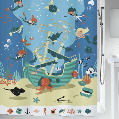 Шторка для ванной Spirella Pirates 180x200 см Шторка для ванной Spirella Pirates 180x200 см