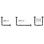 Карниз для штор универсальный Spirella Magic Universal: 90x90 /170x75/90x80x90 см Карниз для штор универсальный Spirella Magic Universal: 90x90 /170x75/90x80x90 см