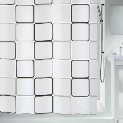 Шторка для ванної з PEVA Spirella 10.01942 FRAME 180x200cm Black & White Шторка для ванної з PEVA Spirella 10.01942 FRAME 180x200cm Black & White