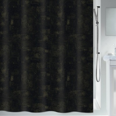 Шторка для ванної Spirella 10.20601 GEORGES 180x200 см Black & Gold Шторка для ванної Spirella 10.20601 GEORGES 180x200 см Black & Gold