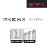 Шторка для ванной из PEVA Spirella 10.24106 BIO 180x200cm White Шторка для ванной из PEVA Spirella 10.24106 BIO 180x200cm White