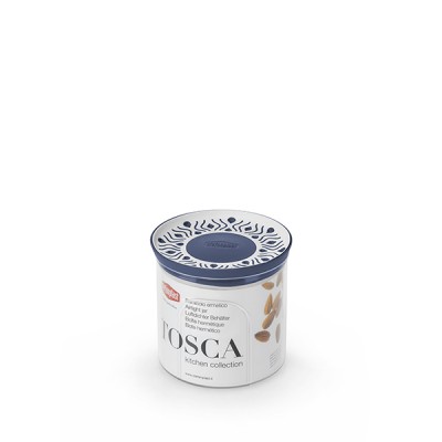 Емкость для хранения продуктов Stefanplast 55401 Tosca 0,7 голубая круглая