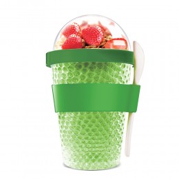 Термоконтейнер с ложкой 0,38 л ASOBU Chill Yo 2 Go Lime