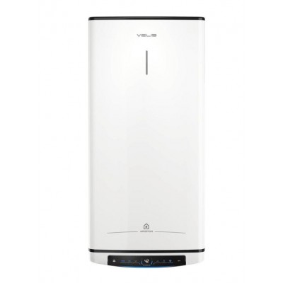 Водонагрівач електр. Ariston плаский слім VELIS PRO DRY WIFI 100 EU, 100л, 2*1,5кВт, сух тен, ун. монтаж, електр. кер-ння, B, Італія, Білий 3100910