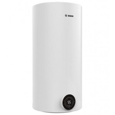 Водонагрівач електр. BOSCH круглий Tronic 4000T, 100л, 2кВт, сухий тен, вертикальний монтаж, електр. кер-ння, B, білий 7736507578