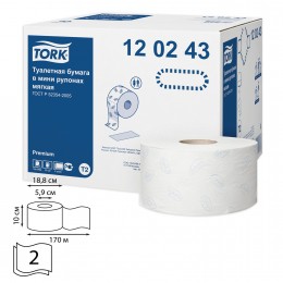 Туалетная бумага Tork 120243 в мини-рулонах мягкая Туалетная бумага Tork 120243 в мини-рулонах мягкая