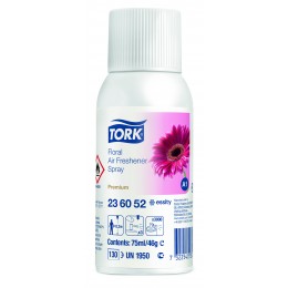 Аэрозольный освежитель воздуха Tork 236052 с цветочным ароматом Аэрозольный освежитель воздуха Tork 236052 с цветочным ароматом