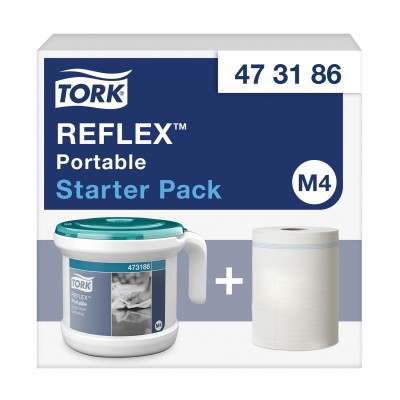 Диспенсер переносной Tork 473186 Reflex™ с центральной вытяжкой M4 Диспенсер переносной Tork 473186 Reflex™ с центральной вытяжкой M4