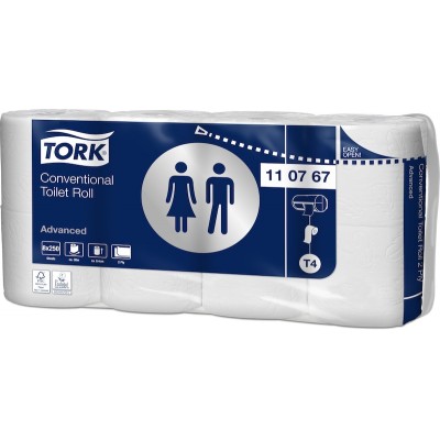Туалетная бумага Tork 110767 Advanced в стандартных рулонах 8 шт Туалетная бумага Tork 110767 Advanced в стандартных рулонах 8 шт