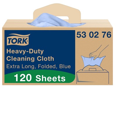 Нетканый материал Tork 530276 повышенной прочности синий в салфетках 120 листов, 35.5х61.5см Нетканый материал Tork 530276 повышенной прочности синий в салфетках 120 листов, 35.5х61.5см