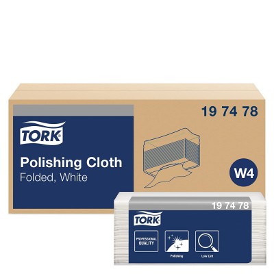 Нетканий матеріал для полірування Tork 197478 в серветках, 125 арк., 35,5х42,8 см