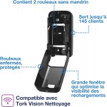 Диспенсер для двох рулонів Tork 558042 OptiServe® безстрижневого туалетного паперу Диспенсер для двох рулонів Tork 558042 OptiServe® безстрижневого туалетного паперу
