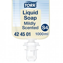 Жидкое мыло с мягким ароматом 1л Tork 424501 S4 1 нажатие 1-1.7мл. 1000 порций картридж