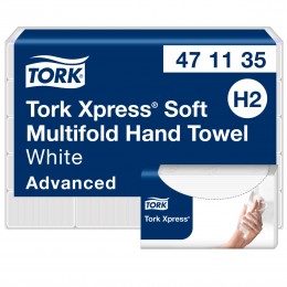 Полотенца бумажные Tork 471135 Advanced со сложением типа H2 - Multifold Z Полотенца бумажные Tork 471135 Advanced со сложением типа H2 - Multifold Z