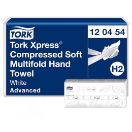 Полотенца бумажные для рук Tork Xpress® 120454 Advanced спрессованные мягкие со сложением типа H2 - Multifold Z Полотенца бумажные для рук Tork Xpress® 120454 Advanced спрессованные мягкие со сложением типа H2 - Multifold Z
