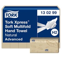 Полотенца бумажные для рук Tork Xpress® 130299 Advanced бежевого цвета мягкие со сложением типа H2 - Multifold Z