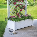 Цветочный ящик с высоким ажурным декором Stefanplast Italia 43x43x142h см Цветочный ящик с высоким ажурным декором Stefanplast Italia 43x43x142h см