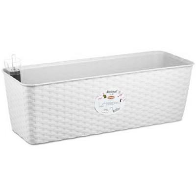 Вазон с автополивом и индикатором уровня воды Stefanplast Natural 50 x 18 x 16 см Вазон с автополивом и индикатором уровня воды Stefanplast Natural 50 x 18 x 16 см