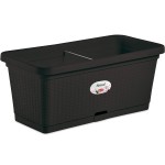 Мобильный ящик для цветов с автополивом Stefanplast Natural 80x40x34h см Мобильный ящик для цветов с автополивом Stefanplast Natural 80x40x34h см