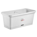 Мобильный ящик для цветов с автополивом Stefanplast Natural 80x40x34h см Мобильный ящик для цветов с автополивом Stefanplast Natural 80x40x34h см